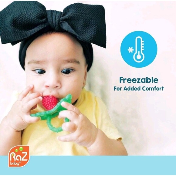 RaZbaby RaZberry Silicone Teether Pacifier Raz Baby Berry Teething BPA Free 3m+ - Picture 3 of 5